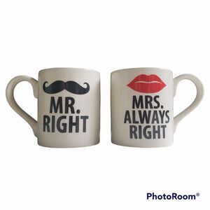 HIS/HERS COFFEE MUG SET x2